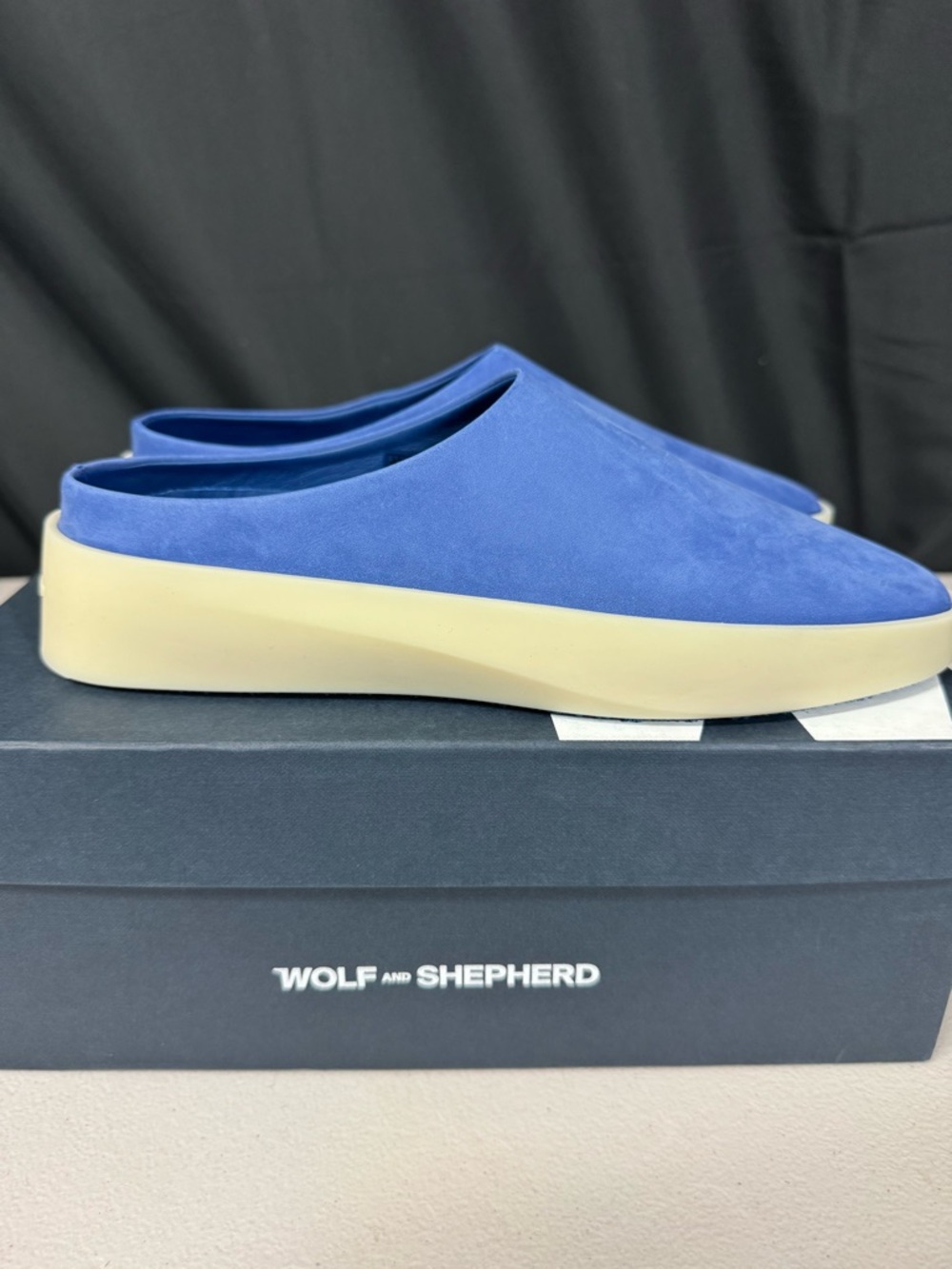 Blue Slip-On Suede Sneakers - Picture 5 of 8
